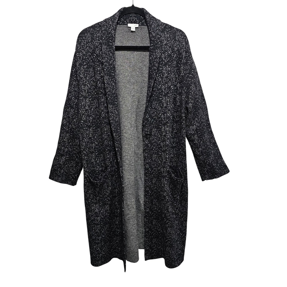 J. Jill Luxurious & Stylish Hudson Jacquard Topper Jacket Cardigan Duster Sz XL - Picture 4 of 9